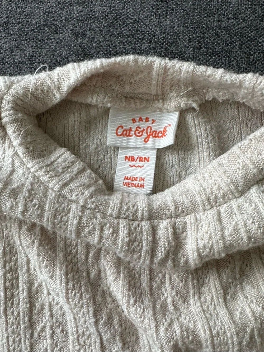 Cozy Cream Knit Two-Piece Set